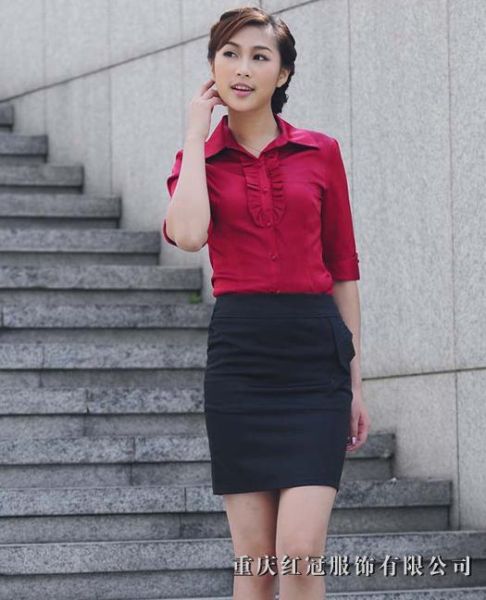 女士商務襯衫-1