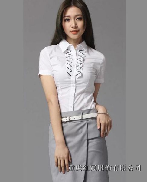 女士商務襯衫-34