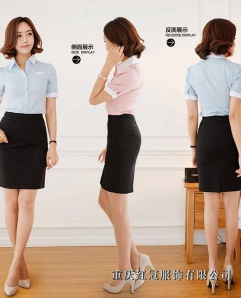 女士商務襯衫-40