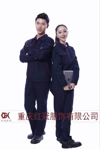 深藍(lán)色　工程服冬裝定做